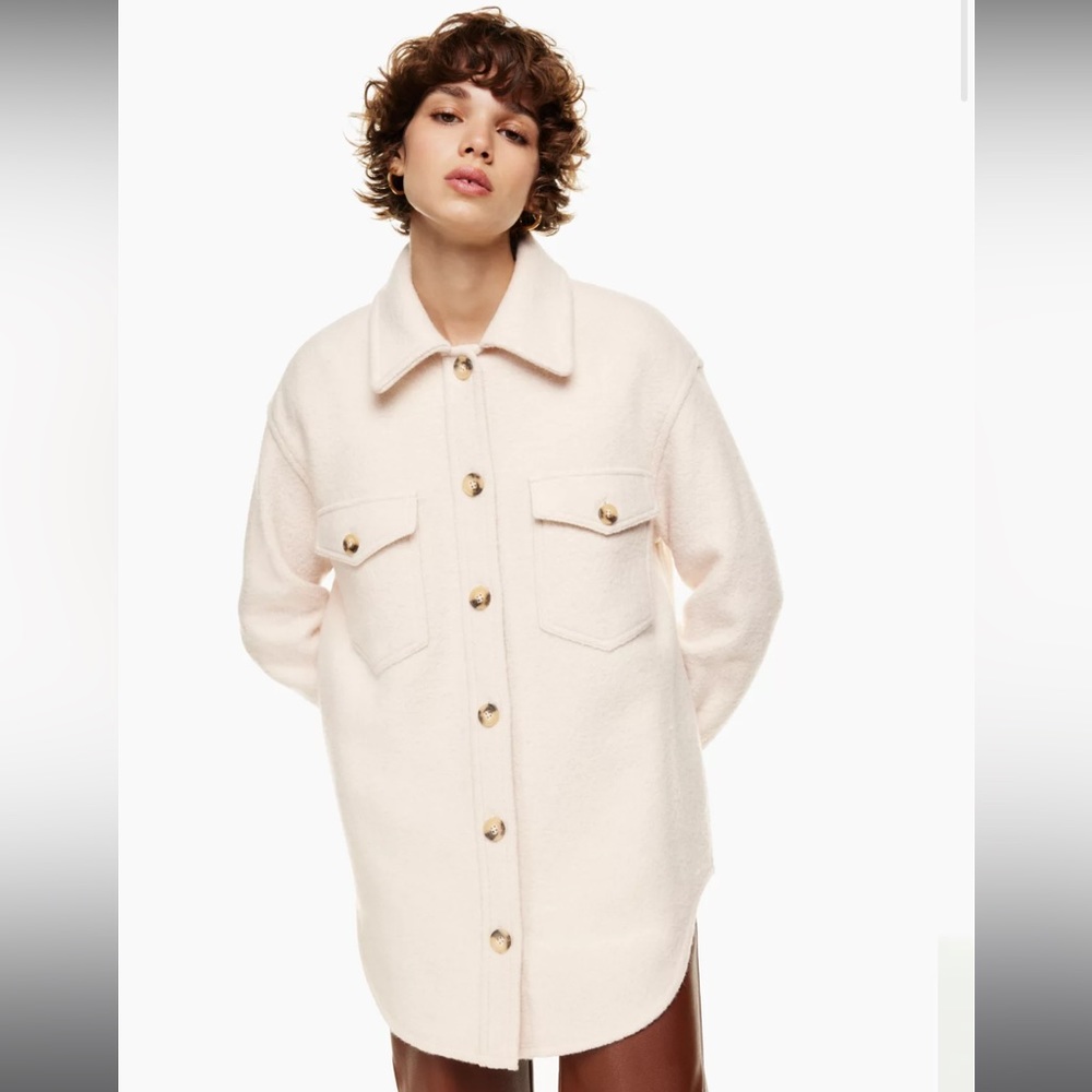 Babaton/aritiza wool jacket - ganna pink